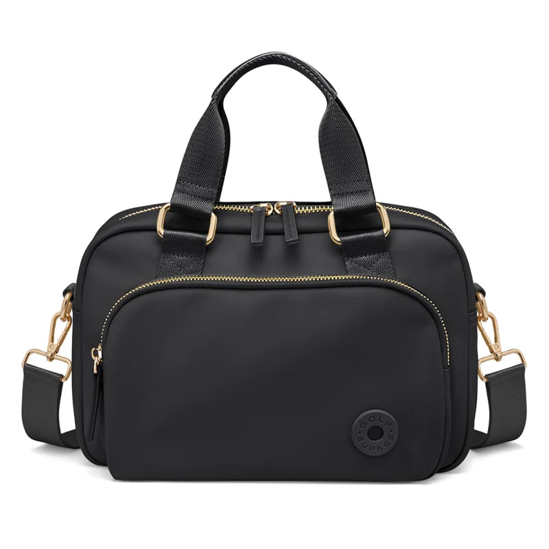GOLF Women's Handbag Waterproof Hand Bag Ladies Purses Llightweight Cute Shoulder Bag Many Pocket Female Crossbody Bags Black