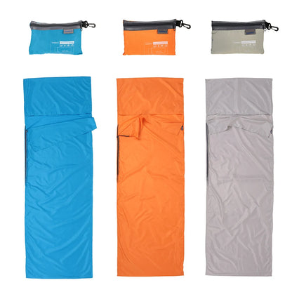 TOMSHOO Outdoor Travel Hotel Sleeping Bag Camping Hiking Polyester Pongee Healthy Sleeping Bag Liner with Pillowcase