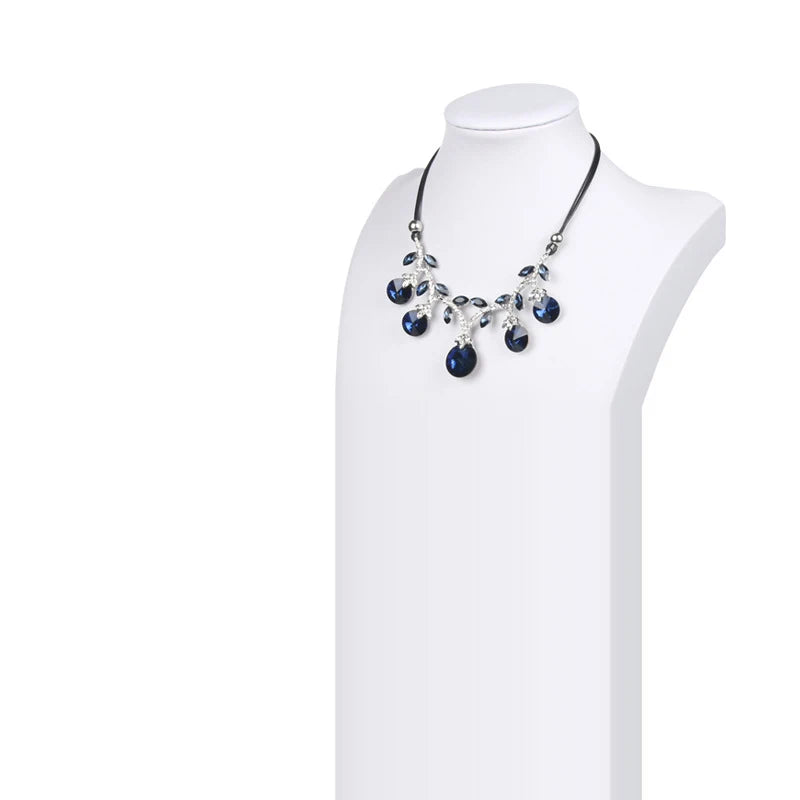 PU/Leather Necklace Display Stand Rack Jewelry Organizer Tray Showing Holder Packaging Display Bust Jewelry Showcase