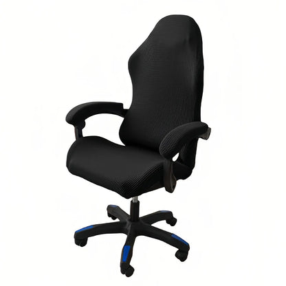 Solid Color Gaming Chair Cover Soft Elasticity Polar Fleece Armchair Slipcovers Computer Seat Chair Covers Stretch Rotating Lift