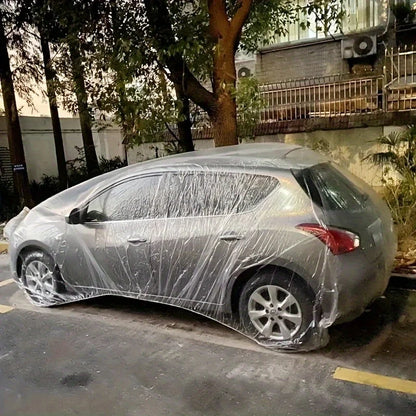 1 Transparent Car Cover - Waterproof, Dustproof, Rainproof for All Vehicles