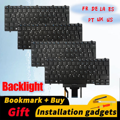 for DELL Latitude E5450 E5470 E5480 E7450 E7470 5480 5490 5488 7480 7490 5491 5495 Backlight Keyboard US DE ES FR LA PT UK