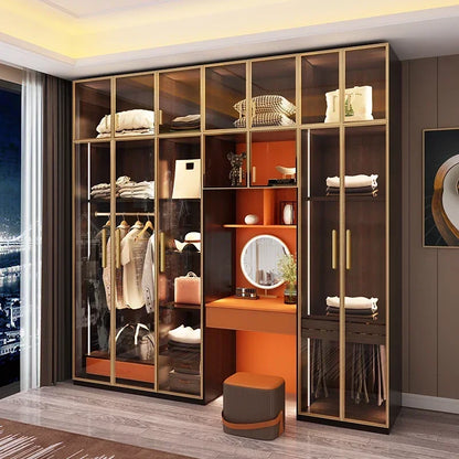 Store Clothes﻿ Comfortable For Room Home Corner Wardrobe Room Clothes Wooden Bedroom Cabinet Multifunctional Storage Furniture