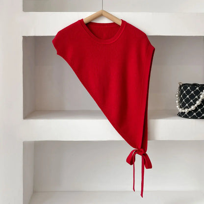 Fashion Versatile Women's Skew Triangle Shawl Autumn And Winter New Women's Shawls Senior Sense Retro Niche Design