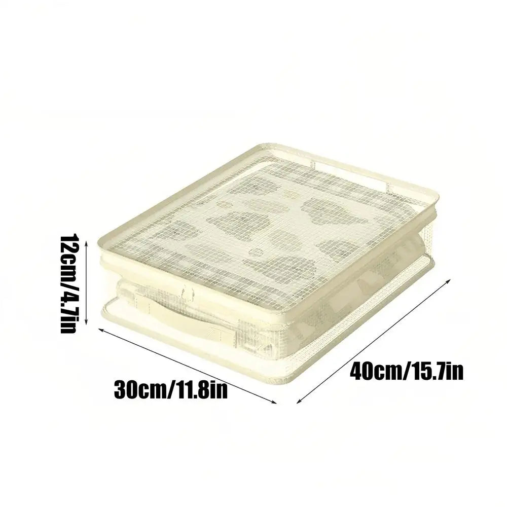 Dust-proof Clothing Storage Bag Saving Space Bedding Storage Bag, Stackable Bed Sheet Storage Container Bag With Handle