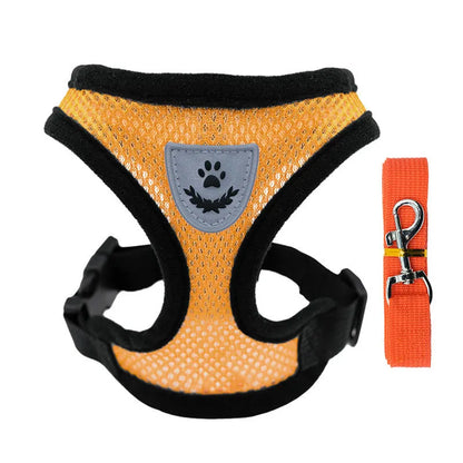 New style dog walking and cat chest strap outdoor traction rope explosion-proof and breathable chest back pet supplies