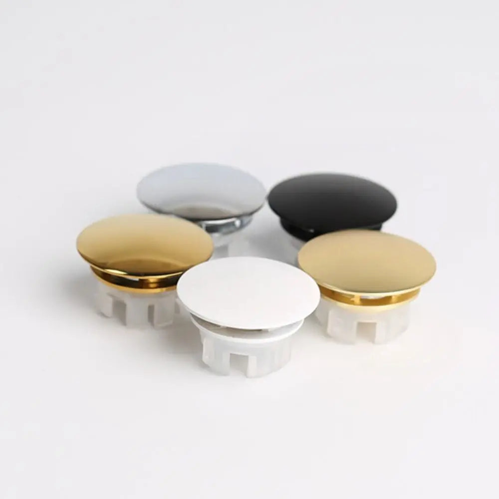 Round Sink Overflow Covers Kitchen Bathroom Double Layer Wash Basin Overflow Ring Plug Replacement Sink Hole Cover Trim Ring Cap
