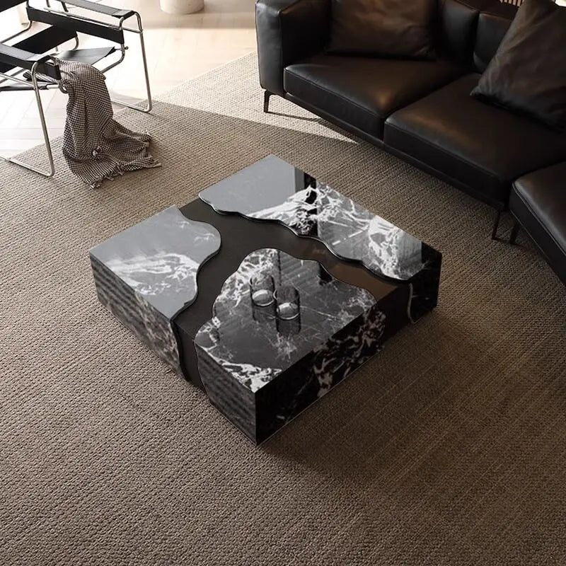 Modern Luxury Coffee Table Marble Coffee Table Living Room Home Minimalist Aesthetic Mesas De Centro Para Sala Home Furniture