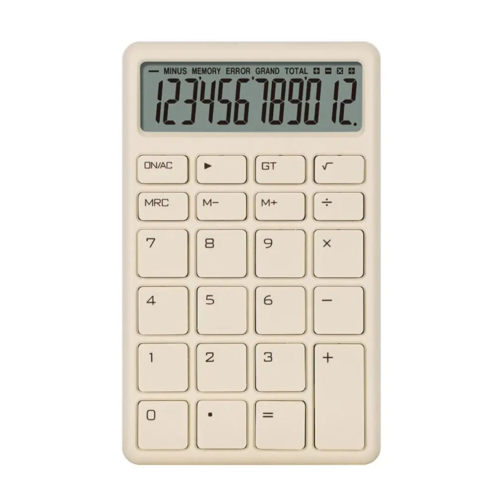 Student Calculator Simple Design 12 Digits Basic Calculator High Sensitivity Button Portable Calculator Student Stationery