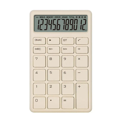 Student Calculator Simple Design 12 Digits Basic Calculator High Sensitivity Button Portable Calculator Student Stationery