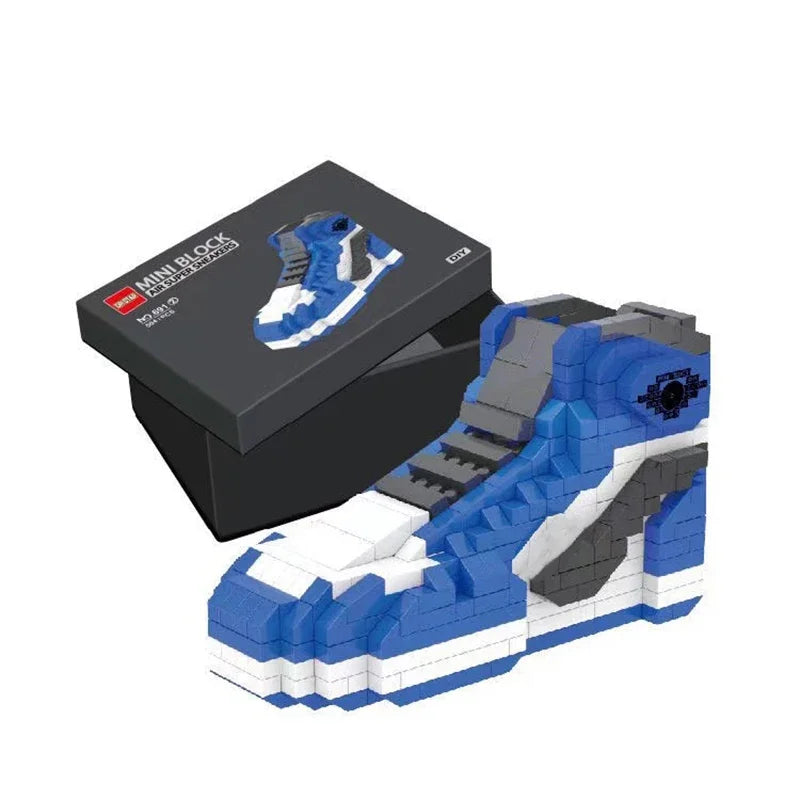 Mini Sports Basketball Shoes Building Blocks Sneakers Model DIY Assembly Bricks Toys For Children Boys Birthday Christmas Gifts