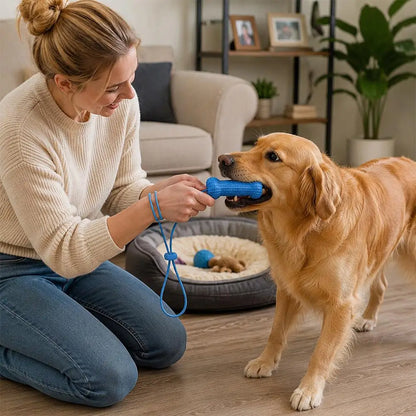 Dog Teething Chew Toy Pet Teething Stick Interactive Relieve Boredom Adjustable Lanyard Durable Molar Teeth Cleaning Pet Toys