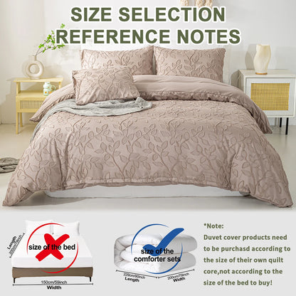 3pcs Cutting Flower Bedding Set with Zip Closure - Polyester, All-Season Comforter Set (Comforter & Pillow Shams Not Included)