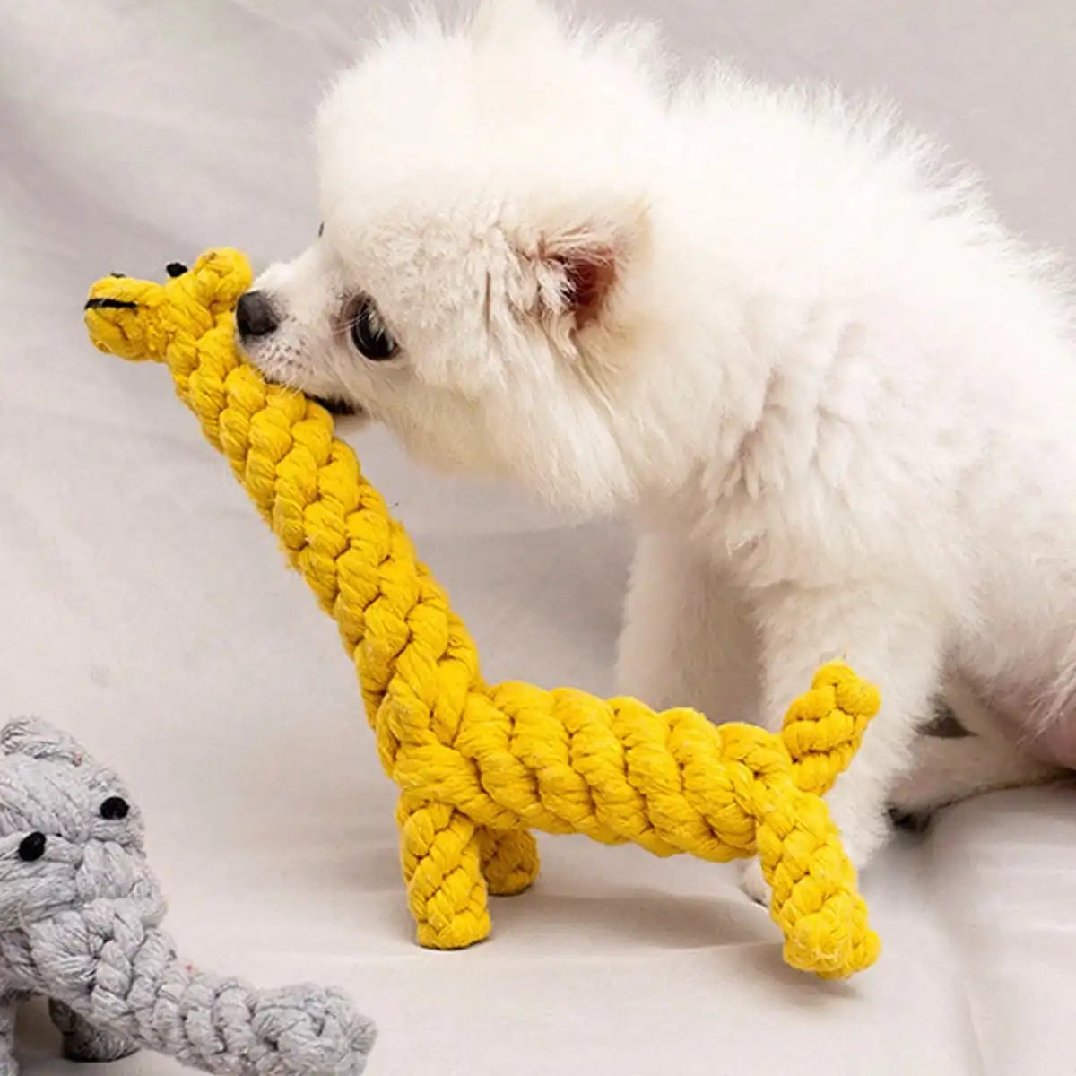Pet Chew-Resistant Knot Ball, Dog Boredom-Relief Rope Toy, Suitable for Small to Medium-Sized Dogs, Knot-Designed