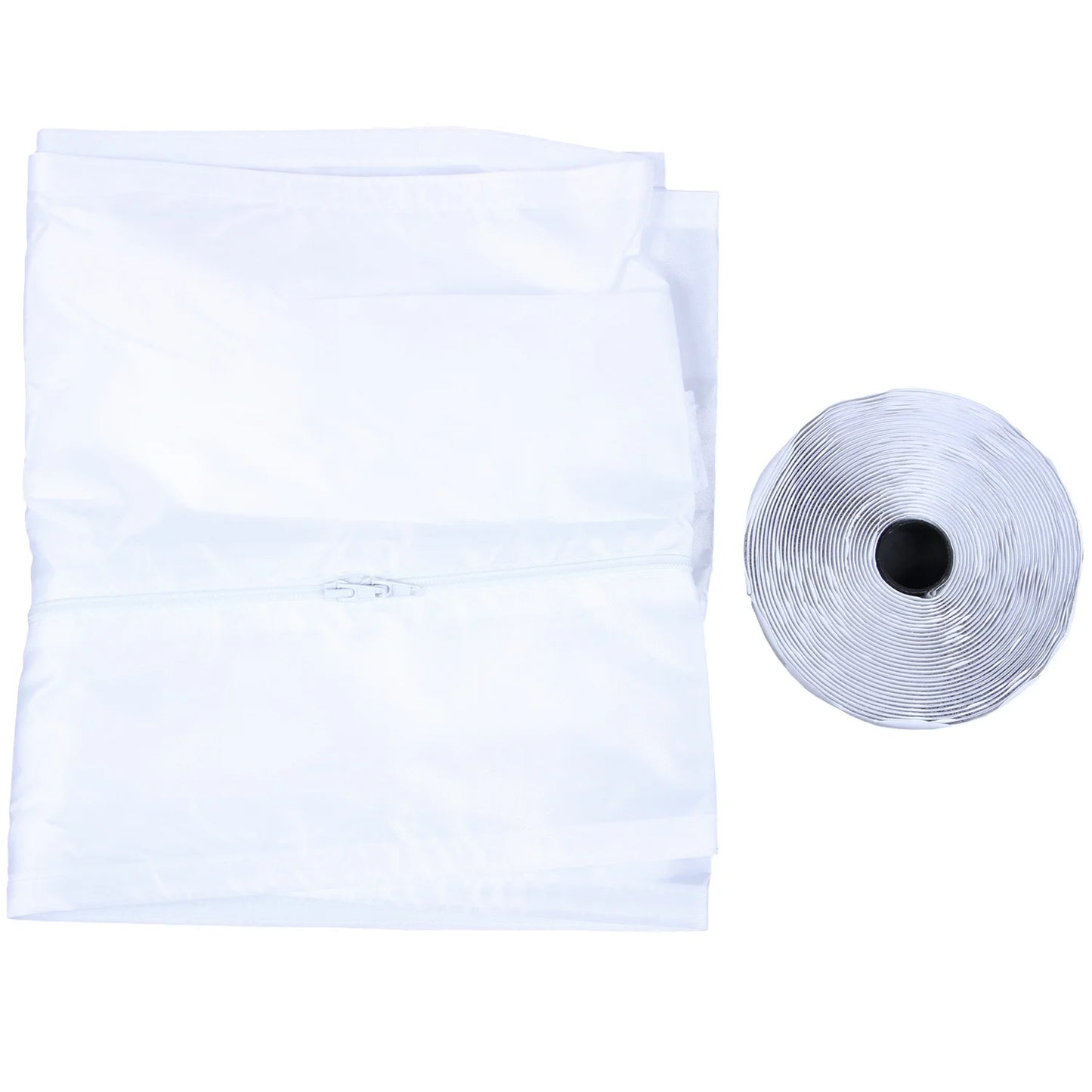 AT44-Airlock Window Seal For Portable Air Conditioner,400 Cm Flexible Cloth Sealing Plate Window Seal With With Zip And Adhesive