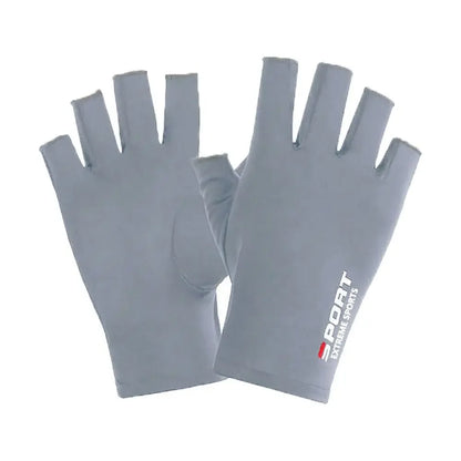Sun Protection Gloves Half Finger Gloves Ice Silk Screen Gloves Men Fishing Gloves Women Gloves Summer Sunscreen Gloves