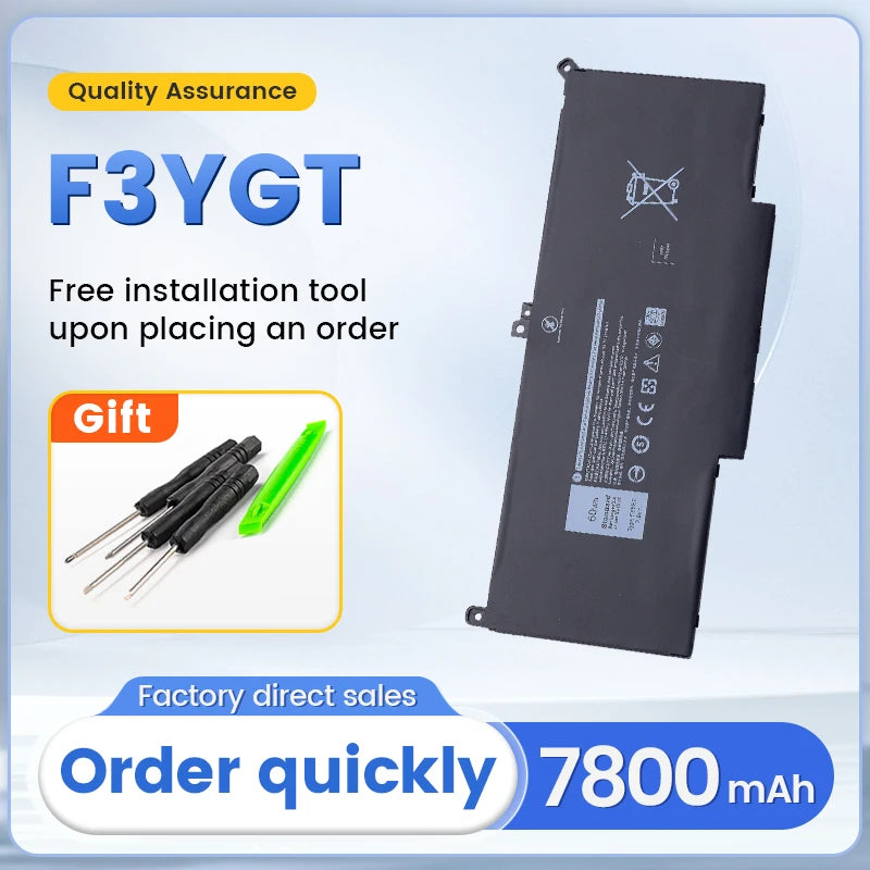 SOMI  F3YGT for Dell Battery Latitude 7480 12 13 7000 7280 7290 E7280 E7290 E7380 E7390 7000 7380 7390 7480 7490 2X39G   4.9   3
