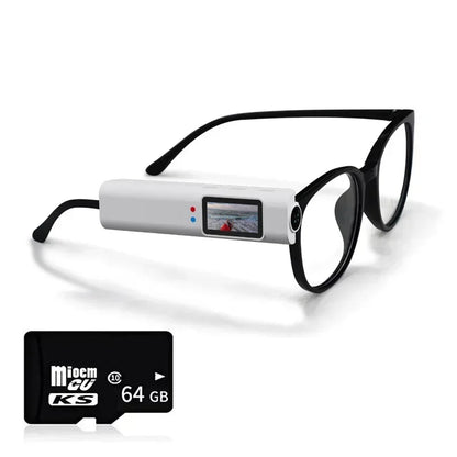 Lenovo 4K Glasses Camera WiFi Smart Video Recording HD Headset Wearable Cam for Travel Vlogging Hands Free Sunglasses Recorder