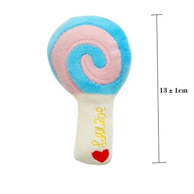 Dog Squeaky Toys Plush Animal Fruit Food Toy Durable Chew Interactive Toys Small Medium Dogs Cats Puppy Pet Supplies