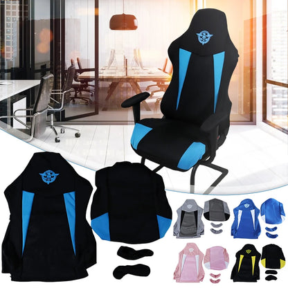 Elastic Gaming Chair Cover Color Matching Esports Game Chair Protector Backrest Armrest Universal Breathable Mesh Armchair Cover