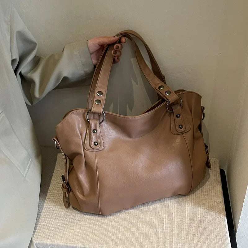 Female Hobo Handbag Large Capacity Shoulder Bags Big Stylsih Tote Bag Ladies Soft Leather Hobos Messenger Bags Women Сумочки