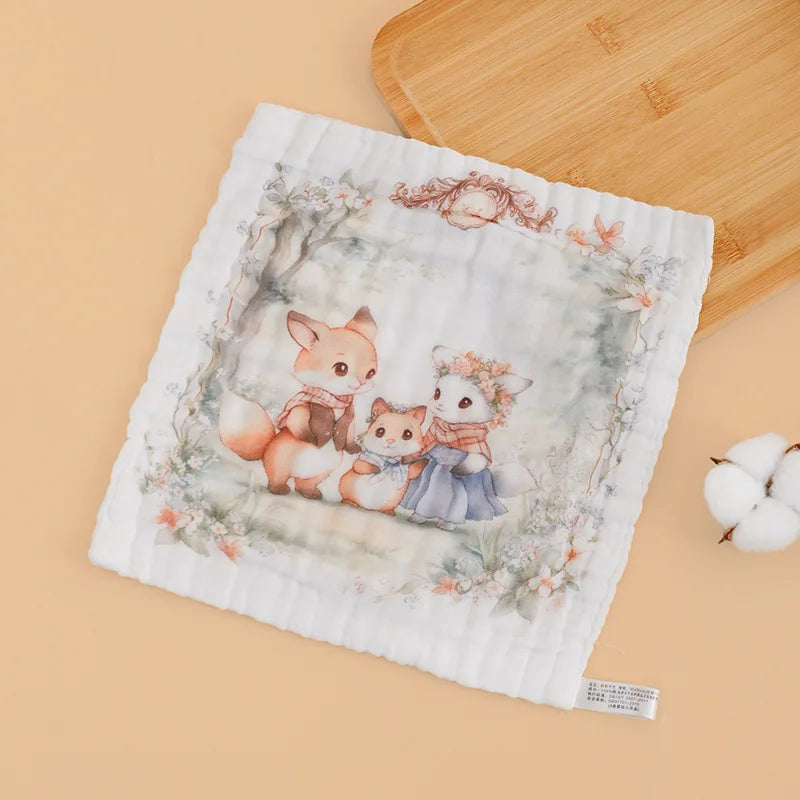 Baby Towels 100% Cotton Muslin Swaddle Cloths Highly Absorbent Soft Gauze Washcloths for Newborn Bath Face and Drool Care