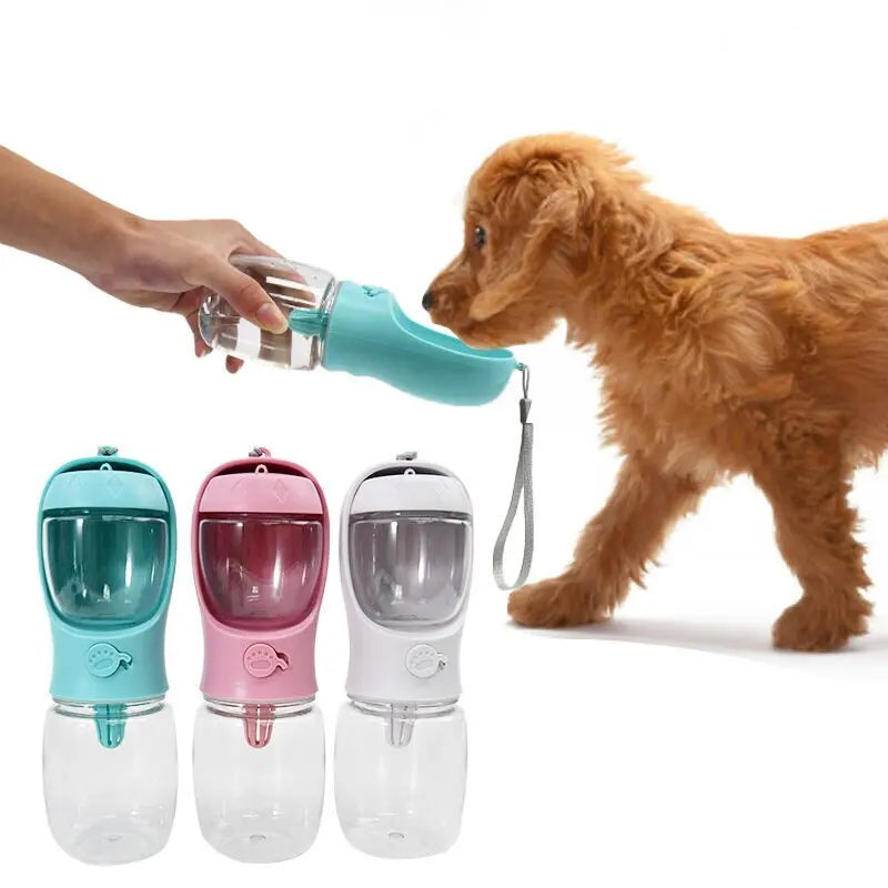 Portable Dog Cat Water Bottle with Storage Food and Water Container for Puppy Pets dogs Feeder Bowl Outdoor Travel Pet supplies