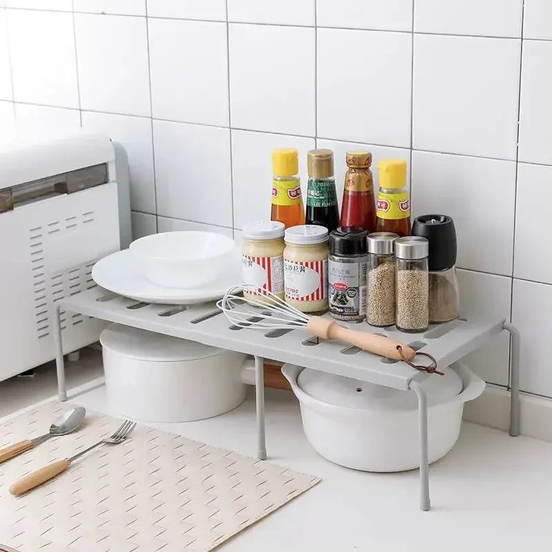 Home Closet Organizer Storage Shelf for Kitchen Rack Space Saving Wardrobe Decorative Shelves Cabinet Holders