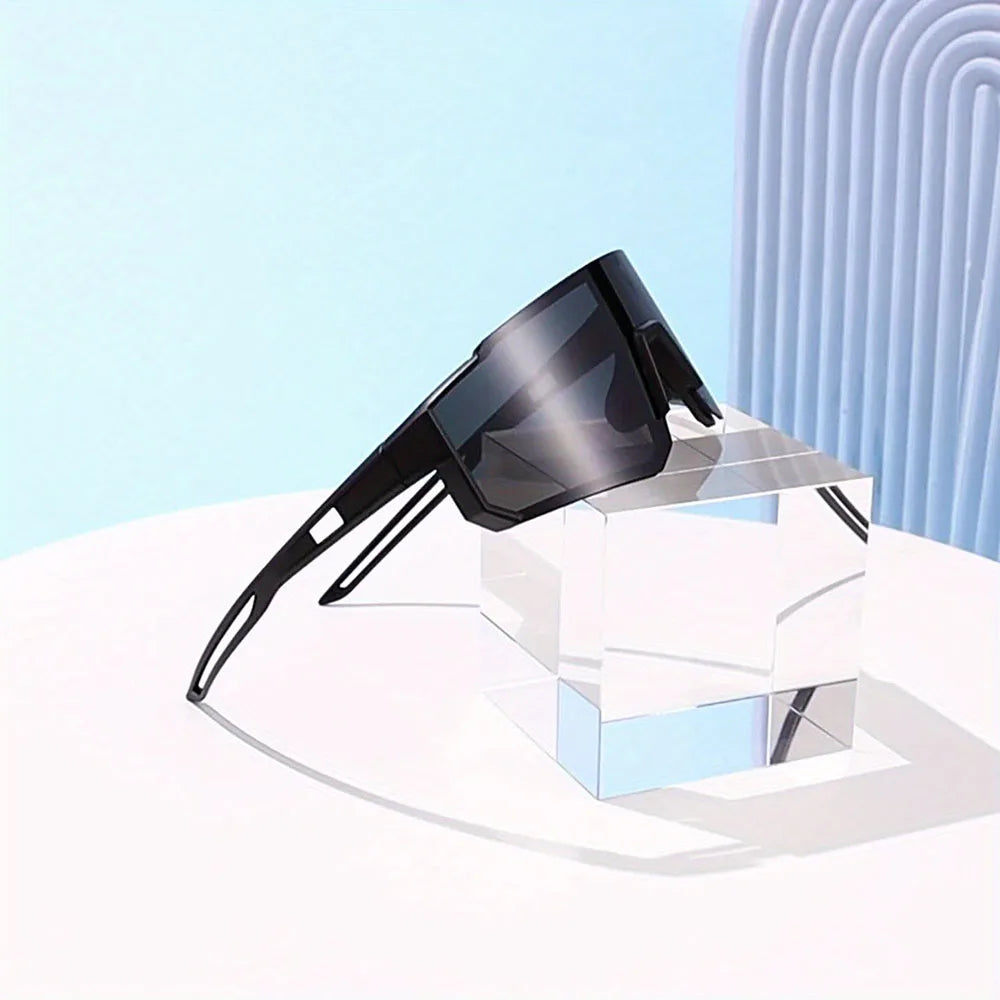 Men's Oversized Cycling Sunglasses Eyewear Bicycle Goggles Windproof Glasses Lens Road Riding Bike