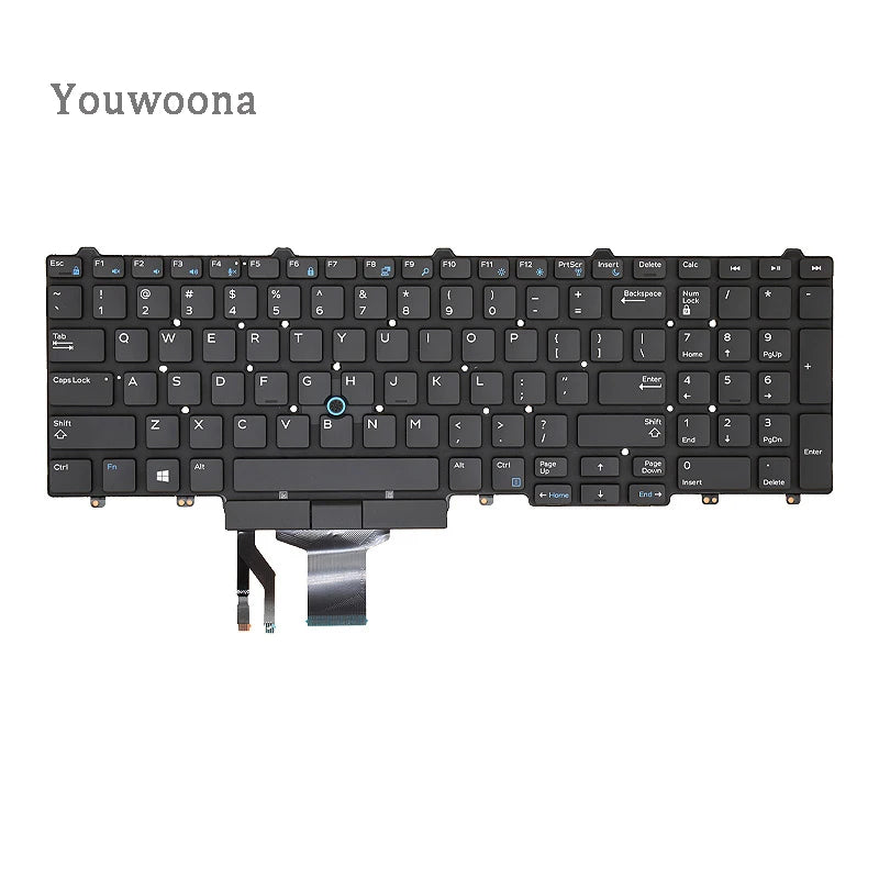 New Original Laptop Keyboard For DELL E5550 Precision 3510 3520 3530 M3510 7510 7710 M7720 M7520 E5570