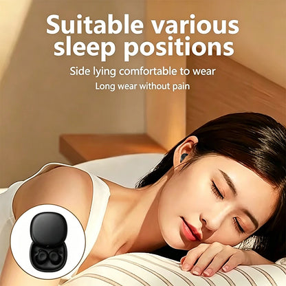 101-Wireless headphones with noise cancellation, in-ear type, equipped with a charging case, high-fidelity stereo sound.