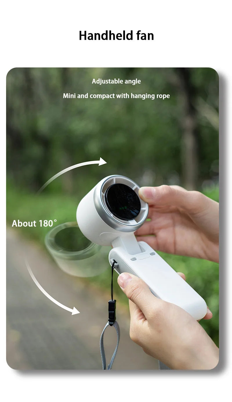 Lenovo 3-in-1 Fan 5-speed 3600mAh Rechargeable Lithium Battery USB Charging Travel Mini Fan For Travel Outdoor Activities