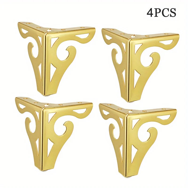 12cm modern design hollowed out furniture sofa legs chrome metal furniture style table coffee table cabinet TV stool sofa legs
