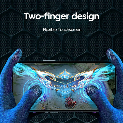 2/5 Fingers Gaming Gloves Breathable For Gamer Non-scratch Mobile Gaming Touch Gloves Gaming Accessories Comfortable Sweat Proof