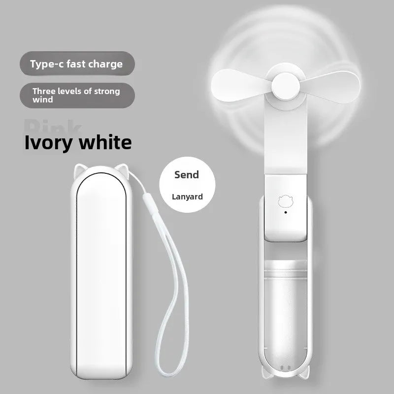 Portable Mini Fan, USB Rechargeable,speed Adjustable, Foldable Handheld Fan, Suitable for Women, student, Travel, Outdoor Use