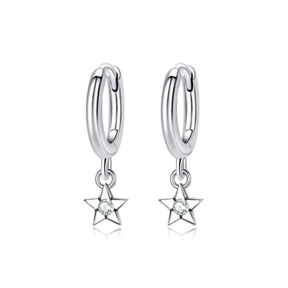 New 2026 Original 925 Sterling Silver Earrings For Women Piercing Hoop Love Heart Earings Rose Gold Wedding Gift Luxury Jewelry