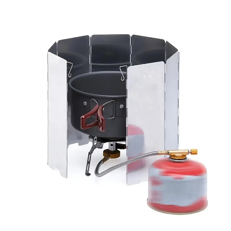Outdoor Camping Portable Folding Stove for 8 Plates / 10 Plates with Windproof Cover