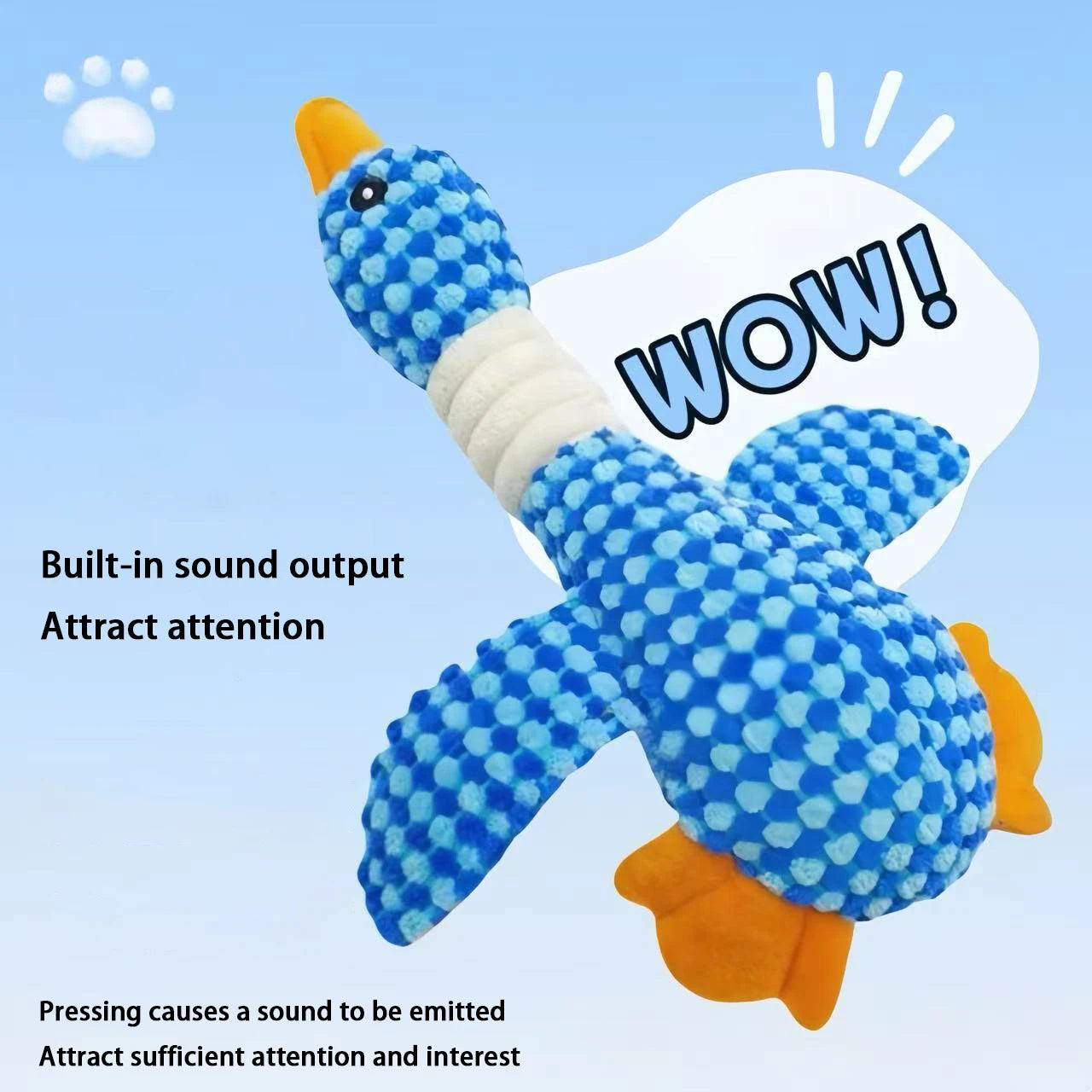 Pet Vocalizing Wild Goose Toy, Dog Chewable Teething Stick, Boredom Relieving Plush Doll, Small Dog Universal Product