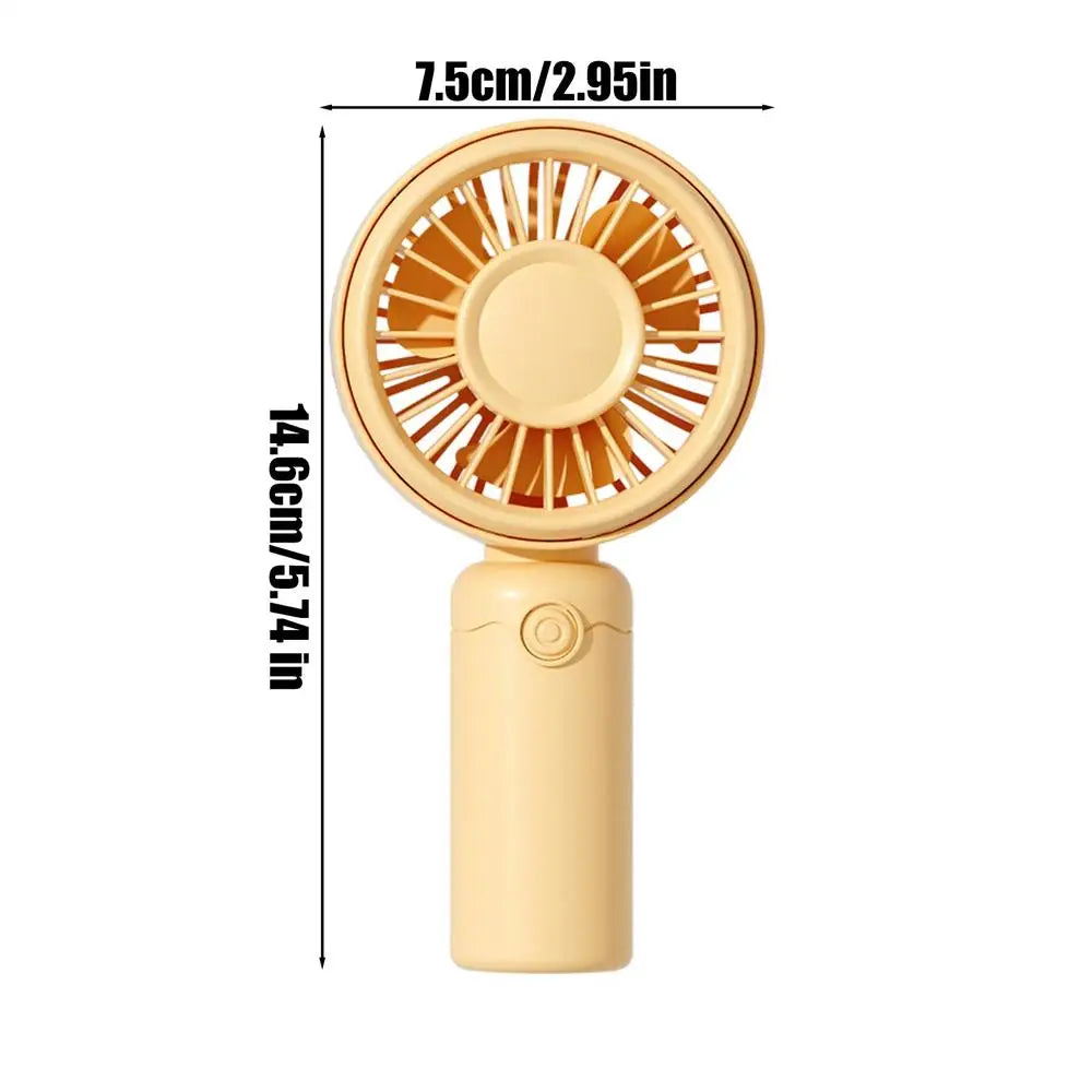 Portable Fan 3 Speed Adjustable Quiet USB Rechargeable Personal Hand Held Fan for Indoor Outdoor Home Office School Travel