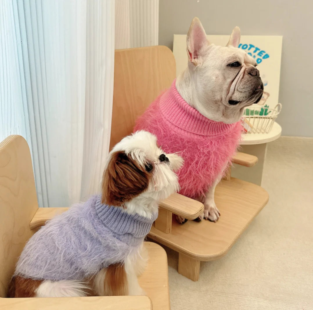 Autumn and winter pet dog clothing: faux fur fleece vest for French Bulldogs, Schnauzers, Shih Tzus, and other small dogs.