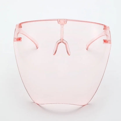 Full Face Sunglasses Mask Women Men Protective Faceshield Glasses Goggles Covered Spherical Lens Anti-Spray Cycling Sunglasses