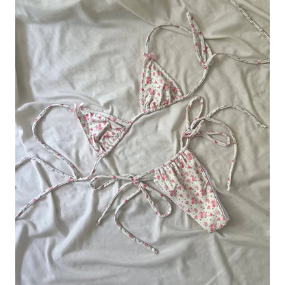 Micro Bikini Push Up Women Swimsuits 2025 Sexy Female Swimwear Brazilian Bikini Set Thong Biquini Swim Suits Print Beachwear