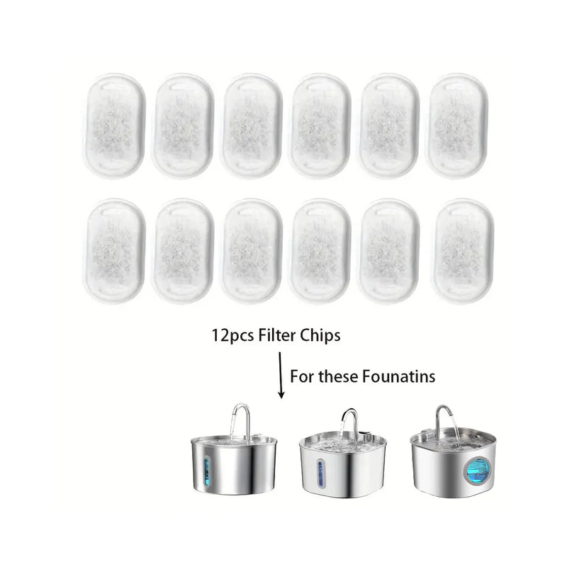 12/24PCS Automatic Water Dispenser Filters,Replaceable Filters,High-quality Filters,Replaceable fFlters,Indoor Cats,Cat Owners