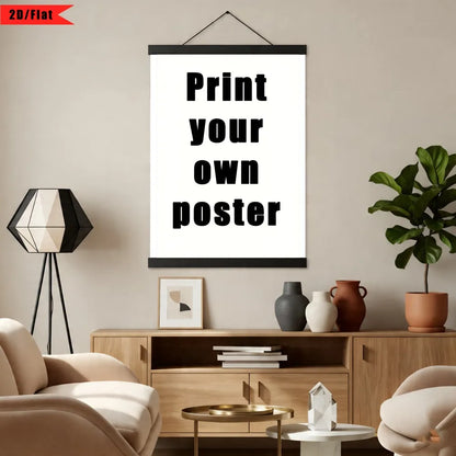 Customized Poster Decorative Painting Comes with a Magnetic Black Hanging Frame, a Simple Style Home Decoration Hanging Poster