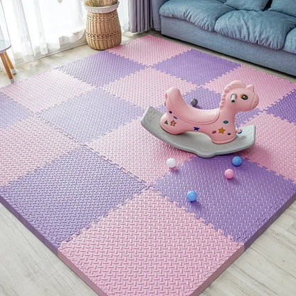 New 30*30cm Thicken Sports Gym Mat Protection EVA Leaf Grain Floor Mats Yoga Fitness Non-Slip Splicing Rugs Shock Room Play Mats