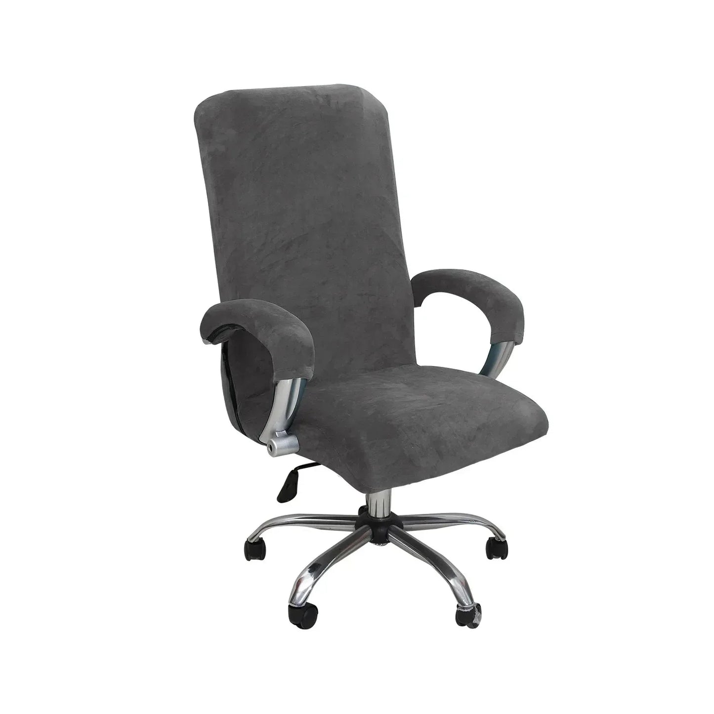 3Pcs/set Office with Armrest Gaming Chair Cover, Velvet Thickened Non-slip Waterproof, Removable Computer Chair Cover