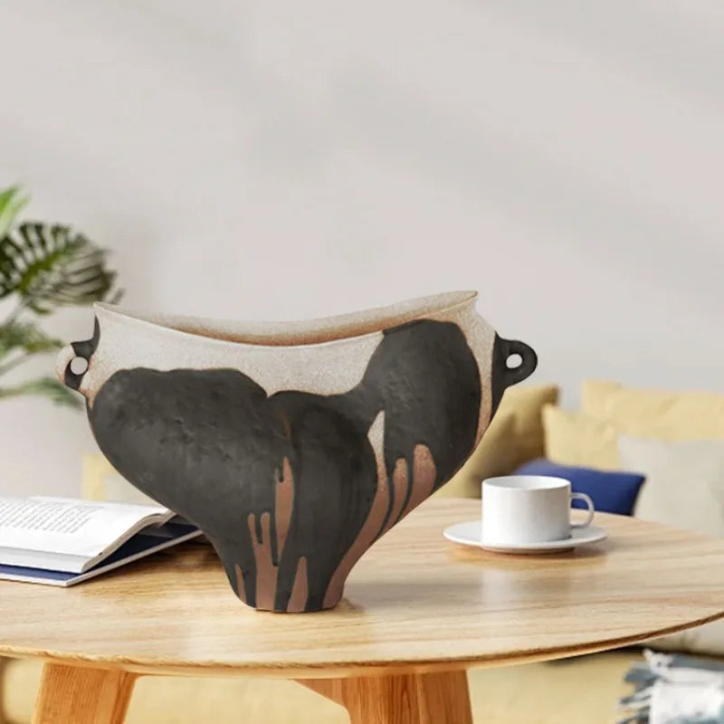 Ceramics Vase Room Decor Vases Flower Vase Table Flowerpots Living Room Decoration Home Decorations Bedroom Interior Accessories