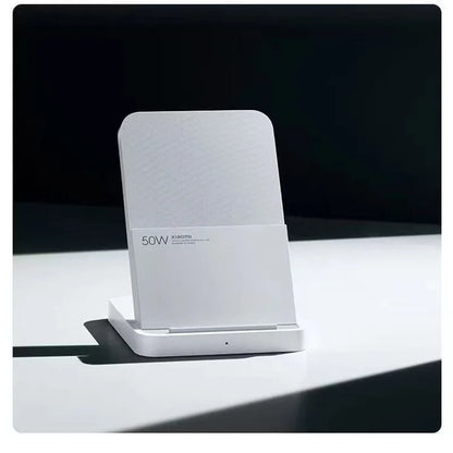 Xiaomi Mi 50W Wireless Charger Pro Vertical Air Cooling Fast Charging For Xiaomi 17/15/14/13/12 Series For iPhone Series