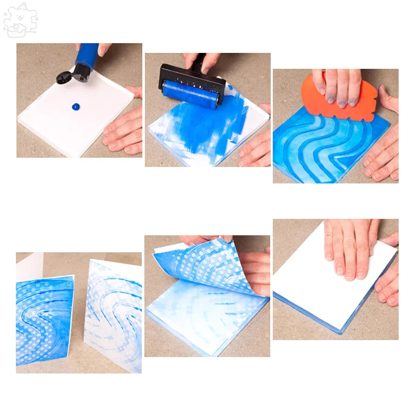 Gel Press Monoprinting Print Plates 1Piece For Card Making, Scrapbooking, Arts
