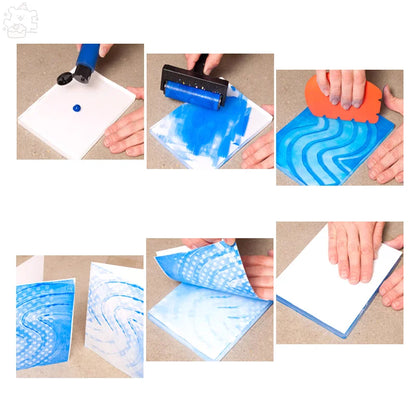 Gel Press Monoprinting Print Plates 1Piece For Card Making, Scrapbooking, Arts